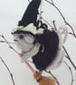 Hand Knitted Mini Witch Mouse -Magda