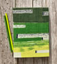 Handmade A5 'Green Shoots' Sketchbook made with 1950's Vintage Barkcloth Fabric - Image 8