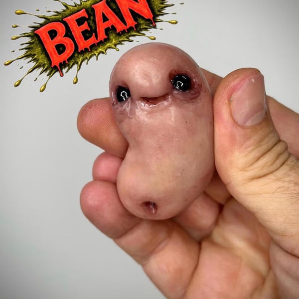 The Bean, Weird Polymer Clay figurine 