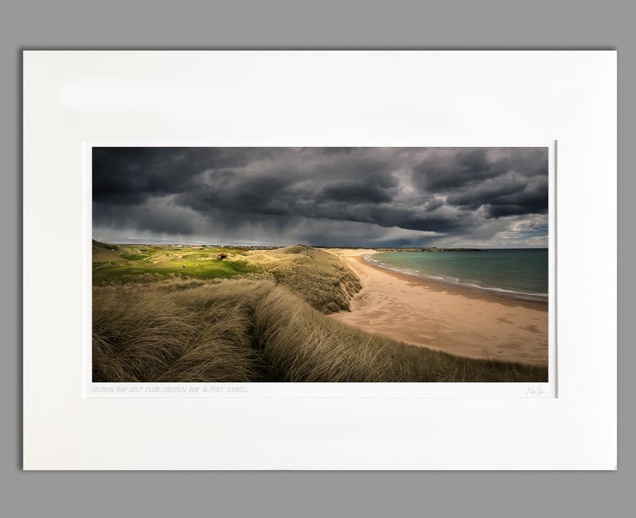 Cruden Bay Golf Club & Bay of Cruden - A2 (70x50cm) Unframed print