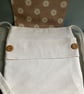 Chalky white linen crossbody bag. The "Calin" - Image 2