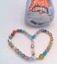 Glass Crystal Beaded Christmas Heart Sun Catcher, Valentine Heart Decoration - Image 9
