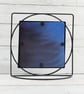 Framed Moon Gazing Hare Artwork, Fused Glass Picture Tile - Image 5