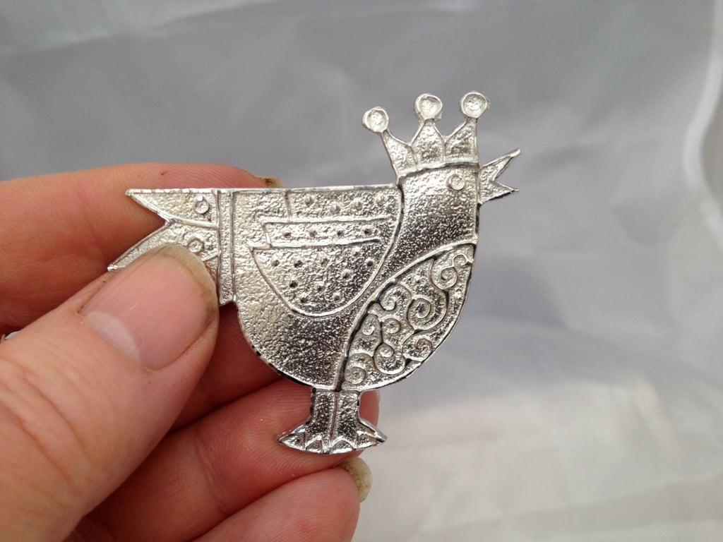 Cockerel brooch