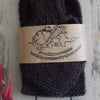 Deep brown bow scarf