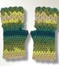 Crocheted Fingerless Dragon Scale Gloves - Image 2