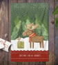 Reindeer Personalised Christmas Tea Towel - 100% cotton Kitchen Gift