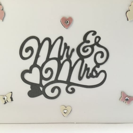 Wedding card  ‘Mr & Mrs’ card. Ref 199. Perfectly imperfect 