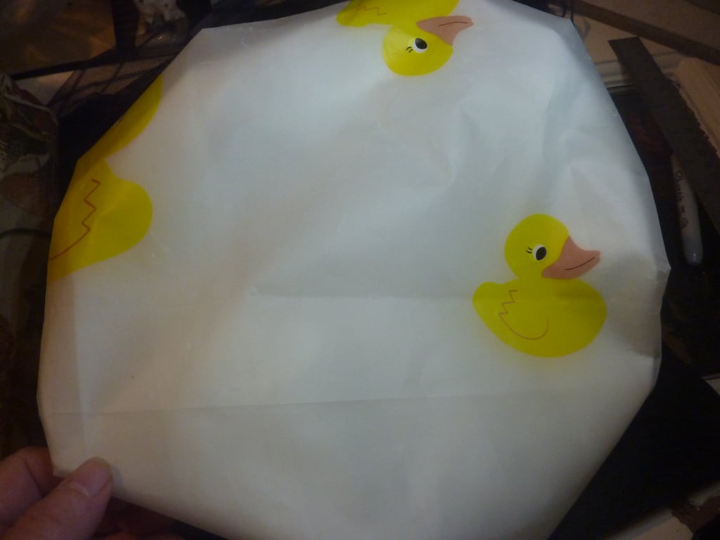 Luxery Yellow Rubber Duck Shower Cap Ajustable Large Size Waterproof Silk Trim
