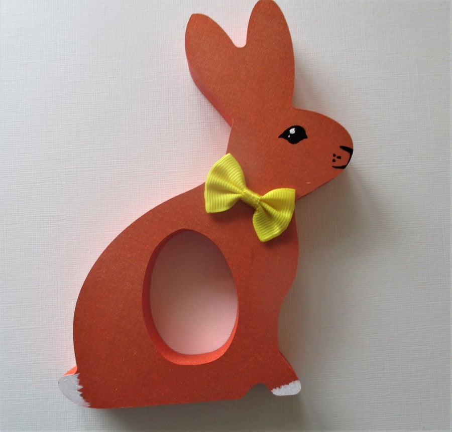 Easter Egg Holder Bunny Chocolate Egg Wooden Hand Painted MDF