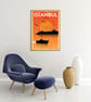 Istanbul retro travel poster, Istanbul wall art, Turkey travel poster - Image 4