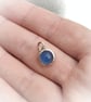 Simple sterling silver pendant with blue agate - Image 6