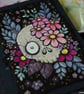 bony botanical skull - original aceo - Image 5