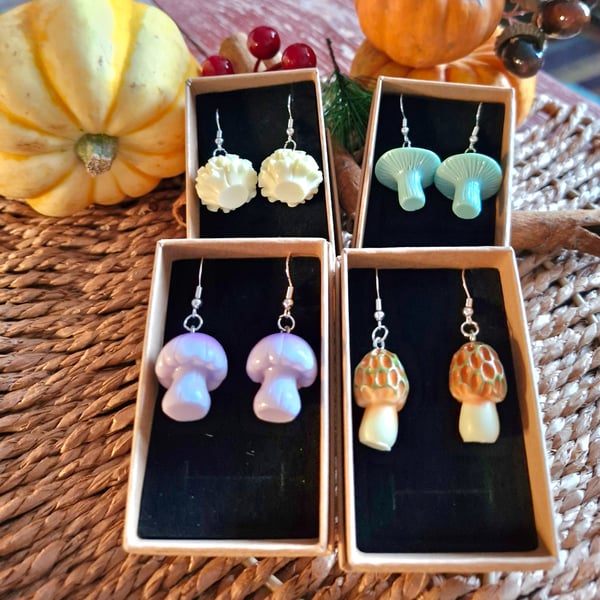 Oversized Fungi Earrings