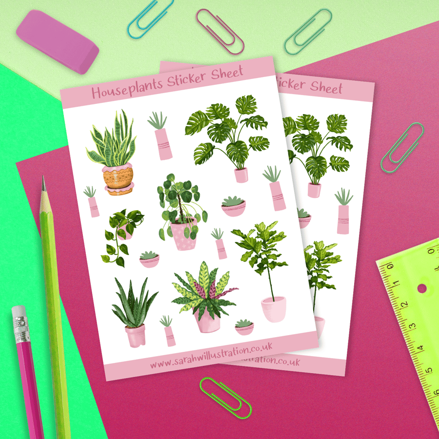 Houseplants Sticker Sheet