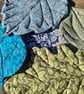 Linden Leaf Sitting Mat - blue floral - Image 5