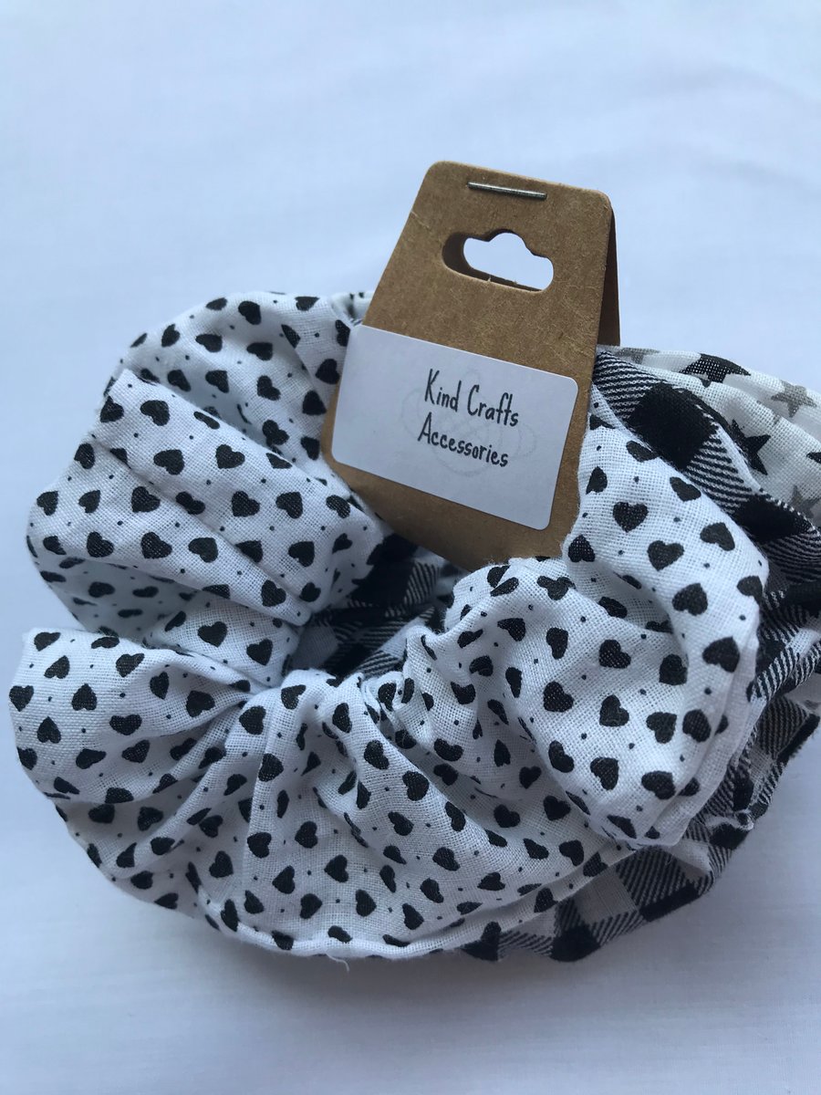 Small cotton hair scrunchies Children's hair scrunchies 3 for 2 pounds.
