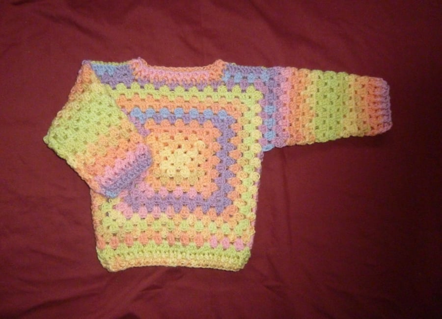 crochet jumper for 1 to 2 year old ( ref FA13 N1 )