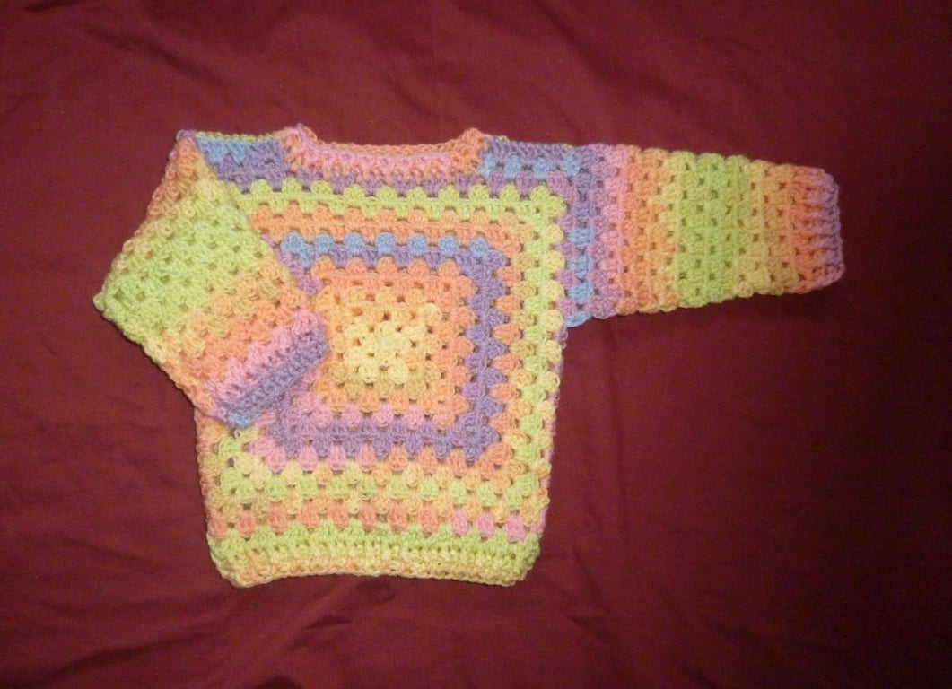 crochet jumper for 1 to 2 year old ( ref FA13 N1 )