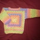 crochet jumper for 1 to 2 year old ( ref FA13 N1 )
