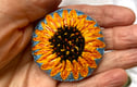 Hand embroidered brooches 