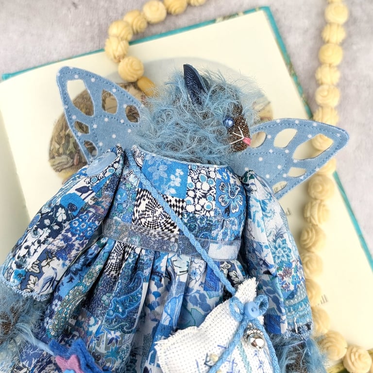 Azure,  A Fairly Furry Fairy Mohair Mouse