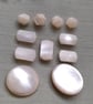 Vintage natural shell buttons, with shanks, in an variety of sizes and shapes - Image 7