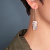 Organic Textured Shapes Sterling Silver  Earrings