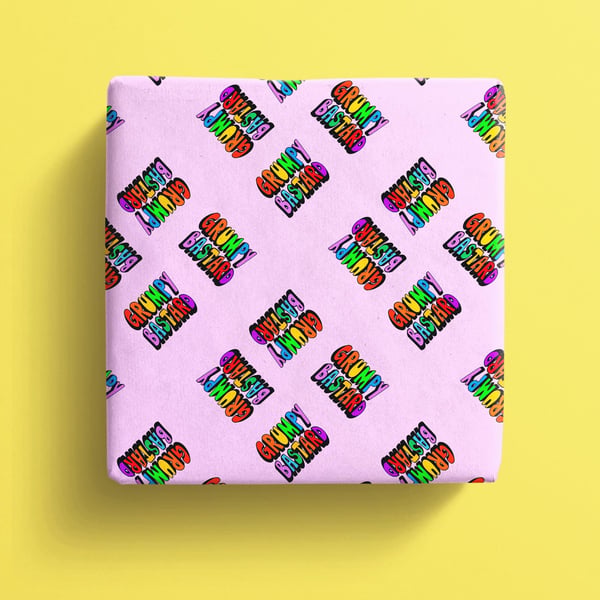 Grumpy bastard wrapping paper