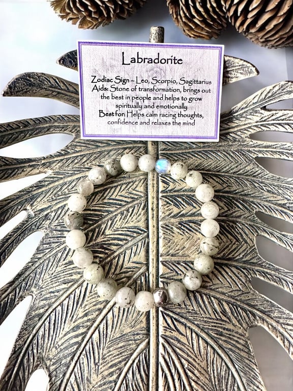 Labradorite - Elasticated Bracelet 