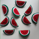 Felt Watermelon brooch MAP fundraiser 