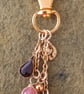 Handmade Blue Goldstone Bag Charm - Image 3