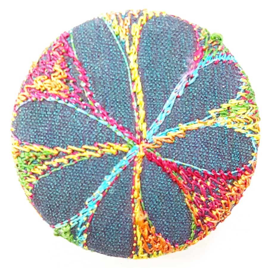 38mm Stitched Silk Badge 