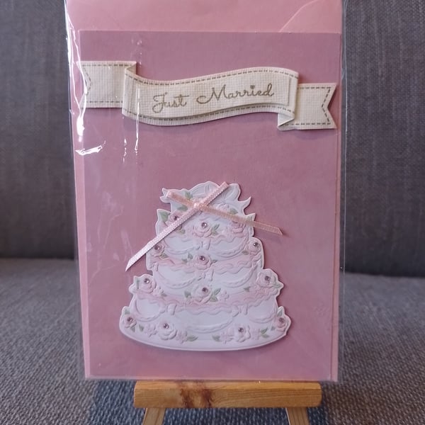Wedding Cake celebration card handmade