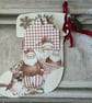 Christmas Stocking with Pockets and Tags CR 0031 - Image 1