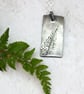 Silver Fern Leaf Pattern 2 Pendant Seconds Sunday - Image 1