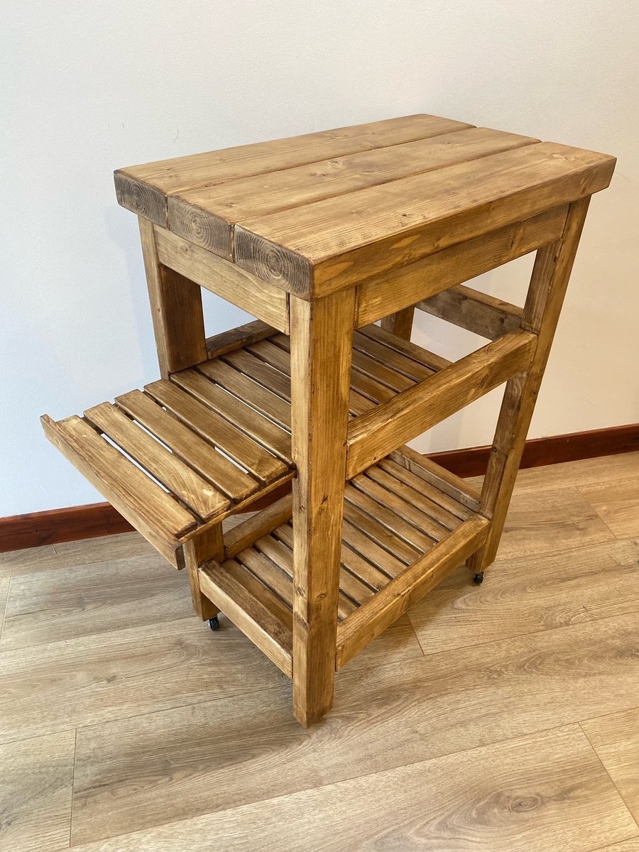 Handmade Kitchen Trolley Table (Farmhouse)