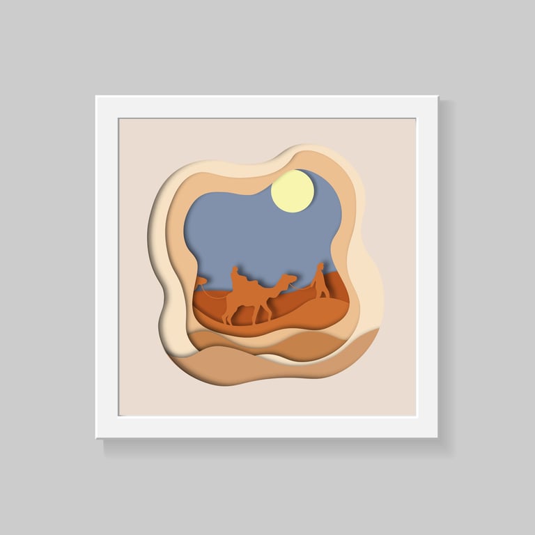 Desert Wall Art Print, Desert themed wall print, desert wall decor