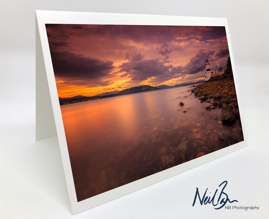 Cloch Lighthouse Gourock - Scotland Greeting Card by Neil Barr