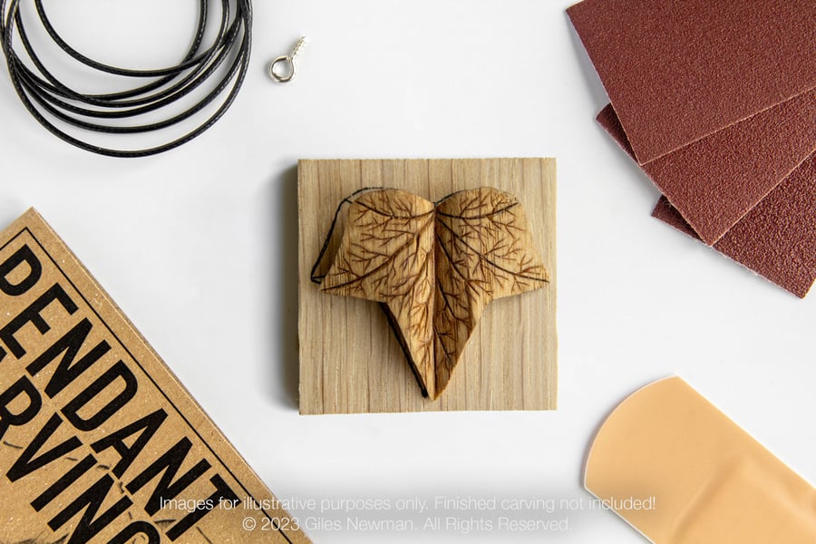Ivy Leaf Pendant Carving Kit