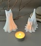 Handmade White Ghost Cats - Sitting or Standing - Halloween Decorations - Image 1