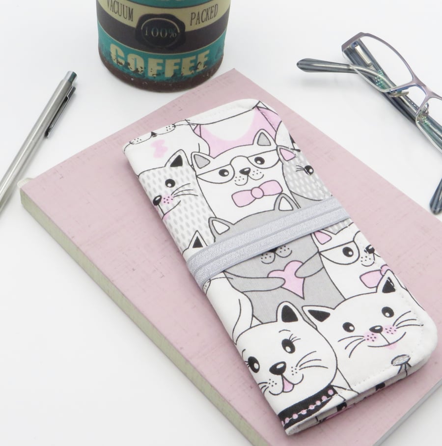 Pen Wallet, compact pen case, fabric pen holder