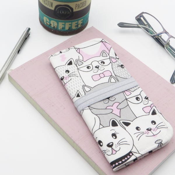 Pen Wallet, compact pen case, fabric pen holder