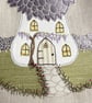 Wisteria Fairy House Tote Bag, Cream Bag with Fairy House Applique - Image 4