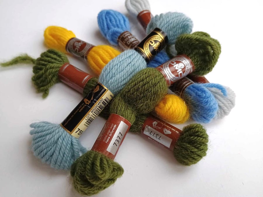 DMC Tapestry Wool - 6 skeins of 4 ply needlepoint yarn