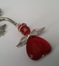 SALE Guardian Angel Keyring In Red - Image 1