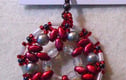 Red earrings