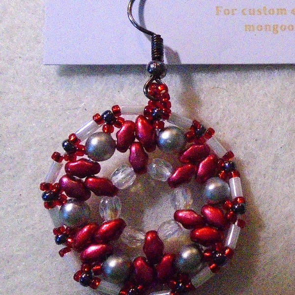 1920s-style bead earrings (customisable)
