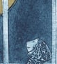 Golden Moon - Original Collagraph Print with Chine Colle - Image 2