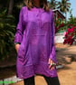 Hindu Print Kurta, Handmade Unisex Festival Tunic, Comfy Boho Indian